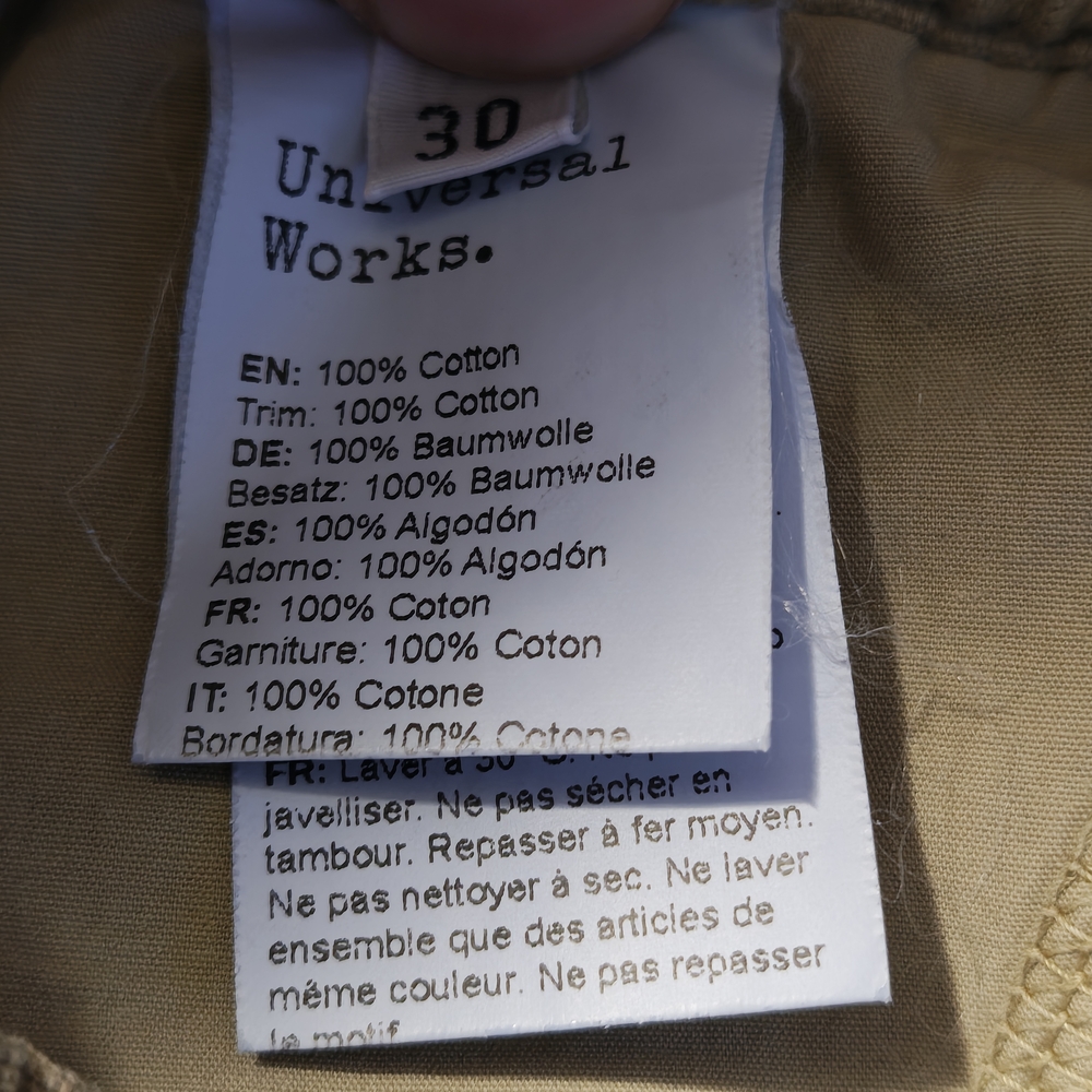 Universal Works Track Trouser - Sand - Picture 4 of 5